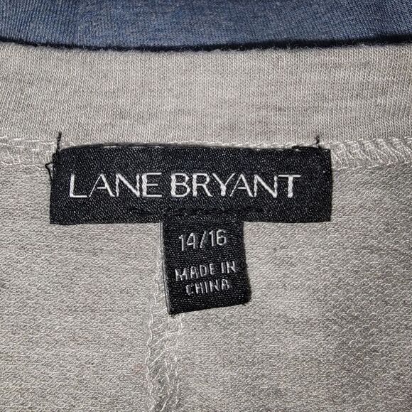 Lane Bryant Ombre Chiffon Hem Top Blouse 14/16 - Picture 4 of 5